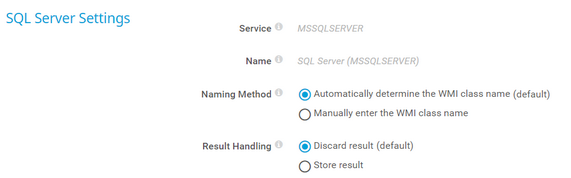 SQL Server Settings